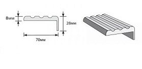 Наличник Т Тип-3 для дверей Браво, Dark Barnwood